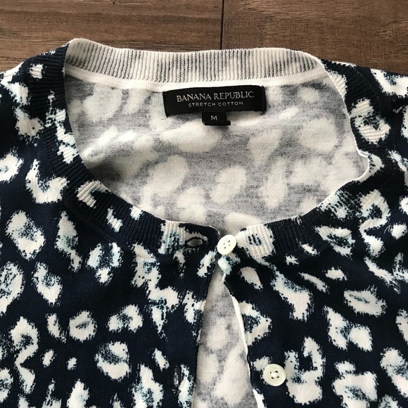 Banana Republic Cheetah Print Cardigan - Picture 2 of 2